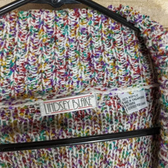 Vintage Multi-Color Long Sweater - Picture 2 of 10